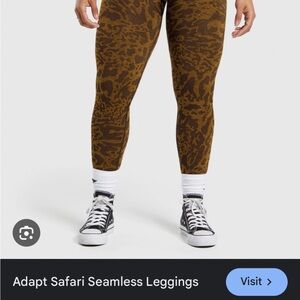 Brown Leopard Print Leggings